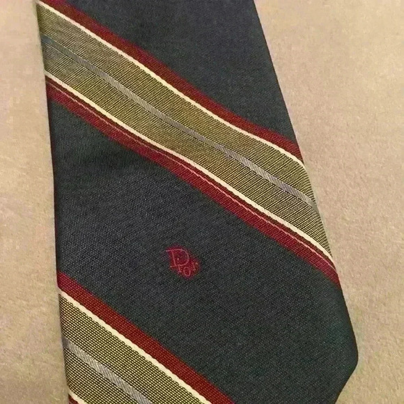 Christian Dior Necktie Polyester Silk Blend - Picture 8 of 8